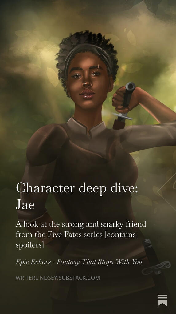 Character deep dive: Jae - A look at the strong and snarky friend from the Five Fates series Character deep dive: Jae - A look at the strong and snarky friend from the Five Fates series